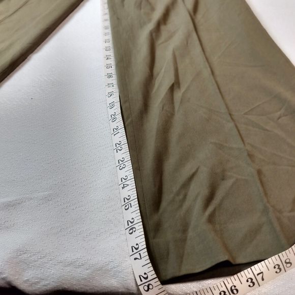 Women's Talbots Olive Green Stretch Pants Size 16 - Picture 6 of 7